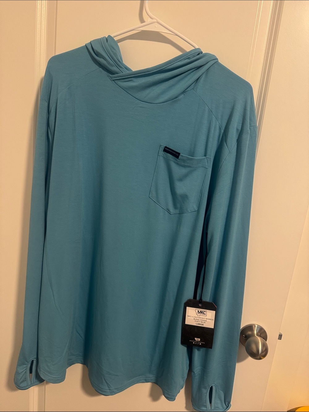 Montana Knife Company BAMBOO HOODIE - BLUE
